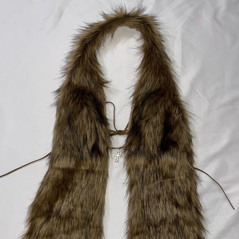 Faux Fur Brown top